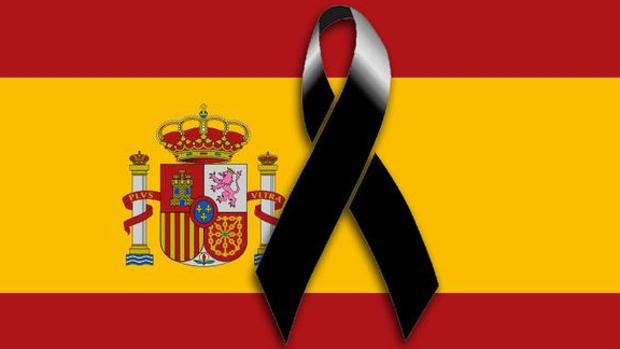 Bandera España Luto